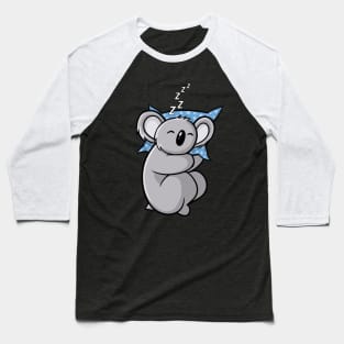 Lazy Koala Bear Baseball T-Shirt